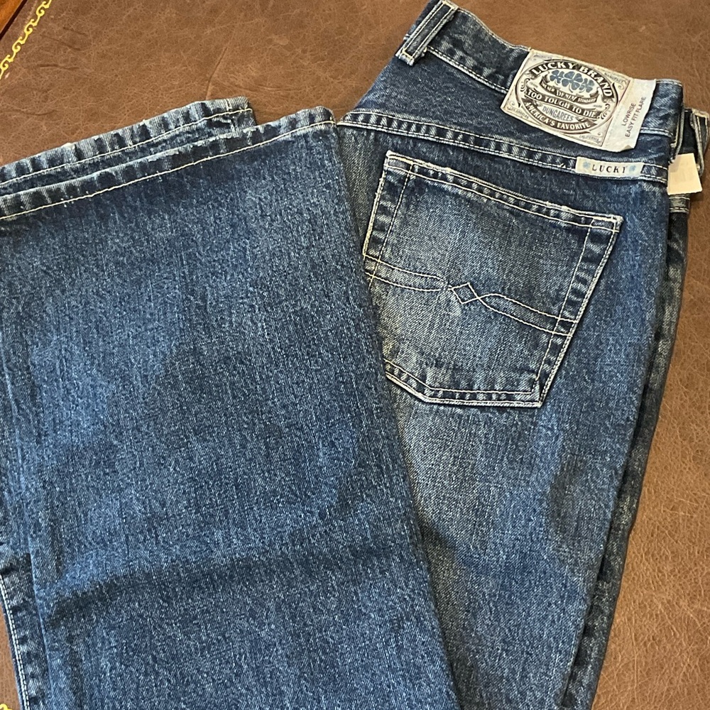 Lucky Brand Men's Dark Blue Relaxed Jeans
